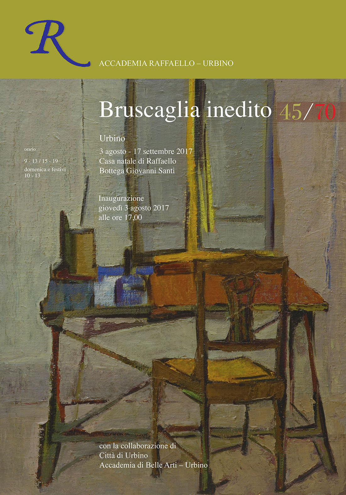 casa raffaello urbino natale bruscaglia mostra temporanea inedito